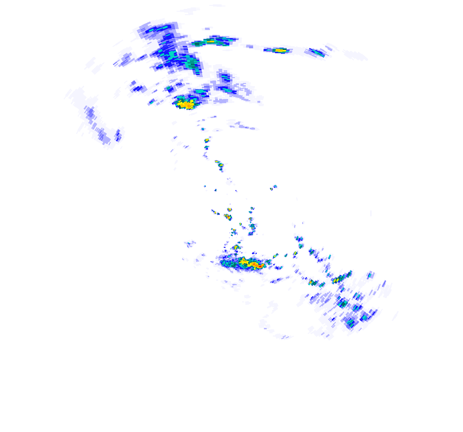 Moranbah Weather Rainfall Radar - 01:24:00 PM